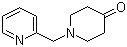 结构式 CAS# 41661-56-7, 1-((吡啶-2-基)甲基)-4-哌啶酮