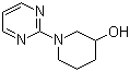 结构式 CAS# 419556-92-6, 1-(嘧啶-2-基)哌啶-3-醇
