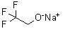 三氟乙醇钠分子结构 (CAS 420-87-1)