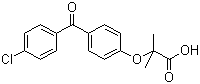 structure of CAS# 42017-89-0, Fenofibric acid;2-[4-(4-Chlorobenzoyl)phenoxy]-2-methylpropanoic acid; 2-[4'-(p-Chlorobenzoyl)phenoxy]-2-methylpropionic acid