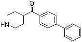 结构式 CAS# 42060-83-3, 联苯-4-基哌啶-4-基甲酮