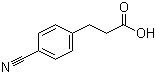 结构式 CAS# 42287-94-5, 3-(4-氰基苯基)丙酸; 4-氰基苯丙酸