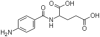 结构式 CAS# 4230-33-5, N-(4-氨基苯甲酰基)-DL-谷氨酸