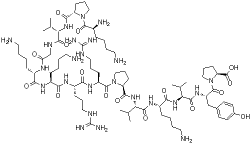 促肾上腺皮质激素-(11-24)-十四肽分子结构 (CAS 4237-93-8)