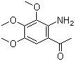 structure of CAS# 42465-69-0, 1-(2-Amino-3,4,5-trimethoxyphenyl)ethanone;3',4',5'-Trimethoxy-2'-aminoacetophenone