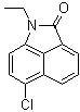 6-Chloro-1-ethylbenz[cd]indol-2(1H)-one molecular structure (CAS 42487-22-9)