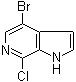 结构式 CAS# 425380-38-7, 4-溴-7-氯-1H-吡咯并[2,3-c]吡啶