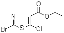 结构式 CAS# 425392-44-5, 2-溴-5-氯-4-噻唑羧酸乙酯