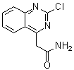 structure of CAS# 425638-74-0, 2-Chloro-4-quinazolineacetamide;2-(2-Chloroquinazolin-4-yl)acetamide