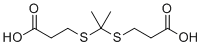 3-[2-(2-羧基乙基硫基)丙烷-2-基硫基]丙酸分子结构 (CAS 4265-59-2)