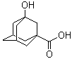 结构式 CAS# 42711-75-1, 3-羟基-1-金刚烷甲酸