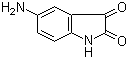 structure of CAS# 42816-53-5, 5-Amino-1H-indole-2,3-dione;5-Aminoisatin
