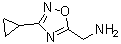 structure of CAS# 428507-31-7, 3-Cyclopropyl-1,2,4-oxadiazole-5-methanamine;5-(Aminomethyl)-3-cyclopropyl-1,2,4-oxadiazole; [(3-Cyclopropyl-[1,2,4]oxadiazol-5-yl)methyl]amine