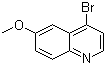 结构式 CAS# 42881-66-3, 4-溴-6-甲氧基喹啉