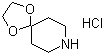 structure of CAS# 42899-11-6, 1,4-Dioxa-8-azaspiro[4.5]decane hydrochloride;4-Piperidone ethylene ketal hydrochloride