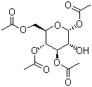 结构式 CAS# 4292-12-0, 1,3,4,6-四乙酰氧基-alpha-D-吡喃葡萄糖