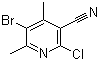 结构式 CAS# 42951-71-3, 5-溴-2-氯-4,6-二甲基烟腈