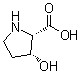 structure of CAS# 4298-05-9, cis-3-Hydroxy-DL-proline;(3S)-rel-3-Hydroxy-D-proline