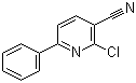 structure of CAS# 43083-14-3, 2-Chloro-6-phenylnicotinonitrile