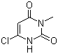 结构式 CAS# 4318-56-3, 6-氯-3-甲基尿嘧啶; 3-甲基-6-氯尿嘧啶