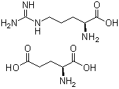 结构式 CAS# 4320-30-3, L-精氨酸 L-谷氨酸