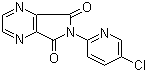 结构式 CAS# 43200-82-4, 6-(5-氯-2-吡啶基)-5H-吡咯并[3,4-b]吡嗪-5,7(6H)-二酮