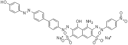 结构式 CAS# 4335-09-5, 直接绿 2B