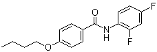 structure of CAS# 433967-28-3, 4-Butoxy-N-(2,4-difluorophenyl)benzamide