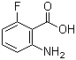 结构式 CAS# 434-76-4, 2-氨基-6-氟苯甲酸