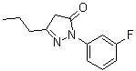 结构式 CAS# 439289-90-4, 2-(3-氟苯基)-2,4-二氢-5-丙基-3H-吡唑-3-酮