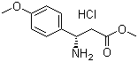 structure of CAS# 444119-40-8, (betaS)-beta-Amino-4-methoxybenzenepropanoic acid methyl ester hydrochloride