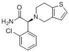 structure of CAS# 444728-13-6, Clopidogrel Amide;(2S)-2-(2-Chlorophenyl)-2-(6,7-dihydrothieno[3,2-c]pyridin-5(4H)-yl)acetamide