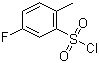 结构式 CAS# 445-05-6, 5-氟-2-甲基苯磺酰氯