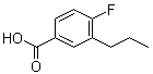 结构式 CAS# 445018-80-4, 4-氟-3-丙基苯甲酸