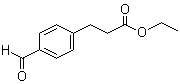 structure of CAS# 445483-72-7, 3-(4-Formylphenyl)propanoic acid ethyl ester;Ethyl 3-(4-formylphenyl)propanoate; Ethyl 4-formylbenzenepropanoate