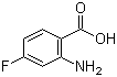 结构式 CAS# 446-32-2, 2-氨基-4-氟苯甲酸; 4-氟-2-氨基苯甲酸