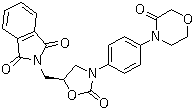 structure of CAS# 446292-08-6, 2-[[(5S)-2-Oxo-3-[4-(3-oxo-4-morpholinyl)phenyl]-5-oxazolidinyl]methyl]-1H-isoindole-1,3(2H)-dione