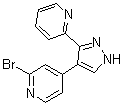 structure of CAS# 446880-81-5, 2-Bromo-4-[3-(pyridin-2-yl)-1H-pyrazol-4-yl]pyridine