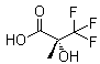 结构式 CAS# 44864-47-3, (R)-2-羟基-2-甲基-3,3,3-三氟丙酸