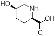结构式 CAS# 448964-01-0, (2R,5R)-5-羟基哌啶-2-甲酸