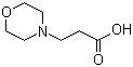 结构式 CAS# 4497-04-5, 3-(4-吗啉基)丙酸