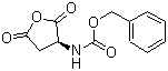 structure of CAS# 4515-23-5, [(3S)-Tetrahydro-2,5-dioxo-3-furanyl]carbamic acid phenylmethyl ester;L-N-Carboxy-aspartic anhydride N-benzyl ester; (S)-(Tetrahydro-2,5-dioxo-3-furanyl)-carbamic acid phenylmethyl ester; Cbz-L-Aspartic acid anhydride; N-(Benzyloxycarbonyl)-L-aspartic acid anhydride; N-(Benzyloxycarbonyl)-L-aspartic anhydride
