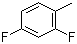 structure of CAS# 452-76-6, 2,4-Difluorotoluene;2,4-Difluoro-1-methylbenzene