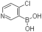 structure of CAS# 452972-10-0, 4-Chloropyridine-3-boronic acid