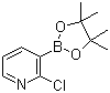 structure of CAS# 452972-11-1, 2-Chloropyridine-3-boronic acid pinacol ester;2-Chloro-3-(4,4,5,5-tetramethyl-[1,3,2]dioxaborolan-2-yl)pyridine