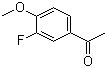 3'-Fluoro-4'-methoxyacetophenone molecular structure (CAS 455-91-4)