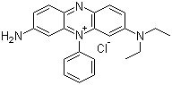 结构式 CAS# 4569-86-2, 亚甲基紫 3RAX; 3-氨基-7-(二乙氨基)-5-苯基吩嗪鎓氯化物
