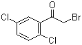 结构式 CAS# 4571-25-9, 2-溴-1-(2,5-二氯苯基)乙酮; 2-溴-2',5'-二氯苯乙酮