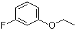 structure of CAS# 458-03-7, 3-Fluorophenetole;1-Ethoxy-3-fluorobenzene; m-Fluorophenyl ethyl ether