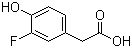 结构式 CAS# 458-09-3, 3-氟-4-羟基苯乙酸
